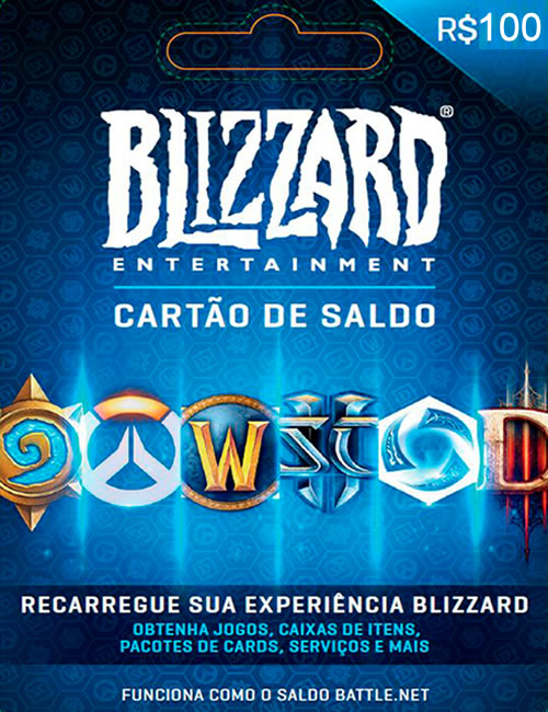 Comprar Cartão Blizzard Battle.Net R$ 100 Reais